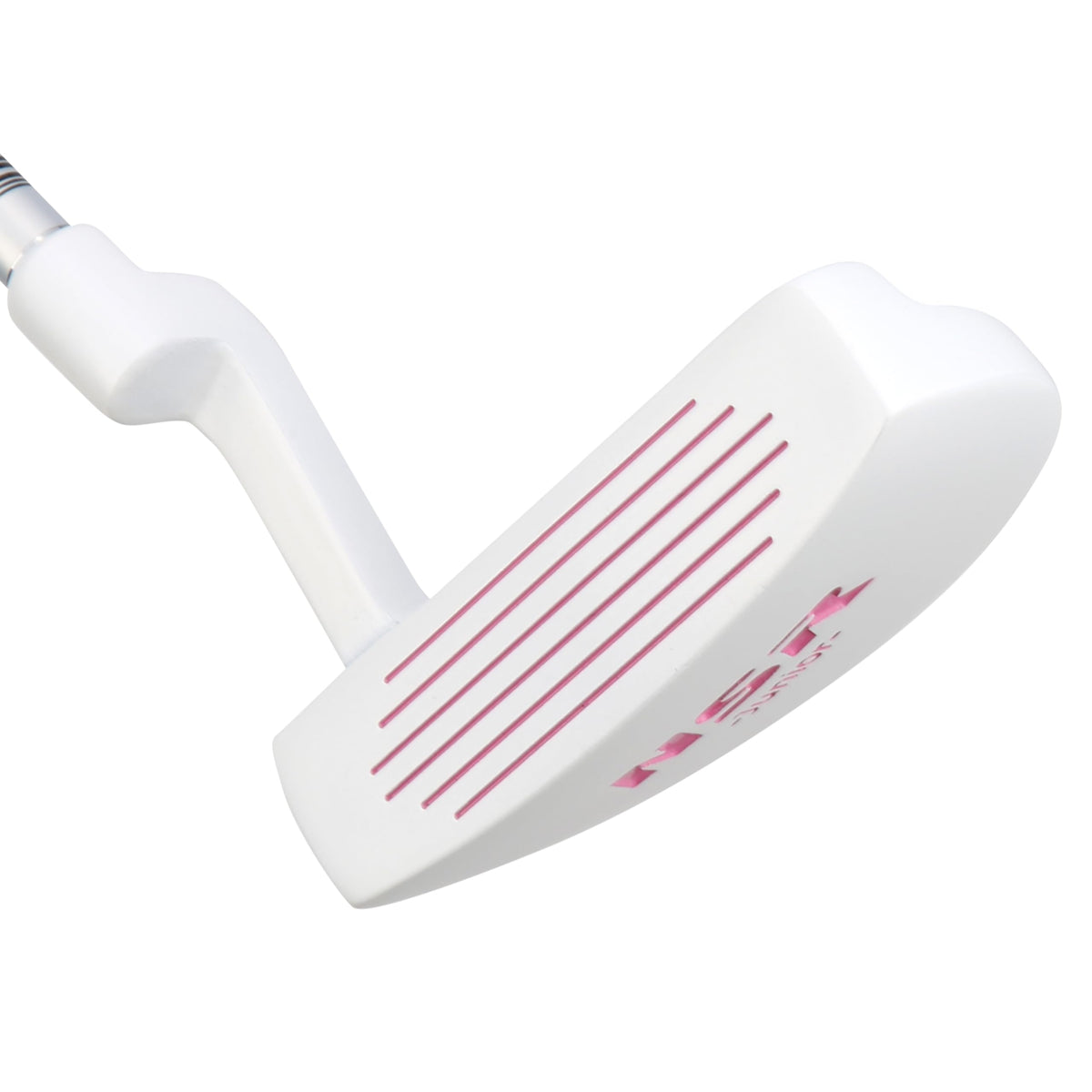 PGM junior youth putter left-handed in white pink promotes beginner-friendly balance for accurate putts
