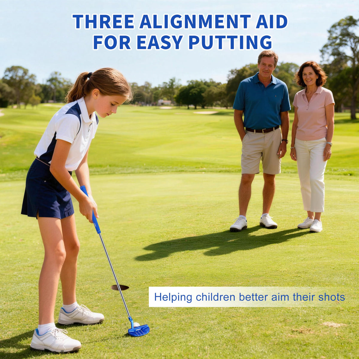 PGM Junior Youth Putter plumber neck geometry boosts stability