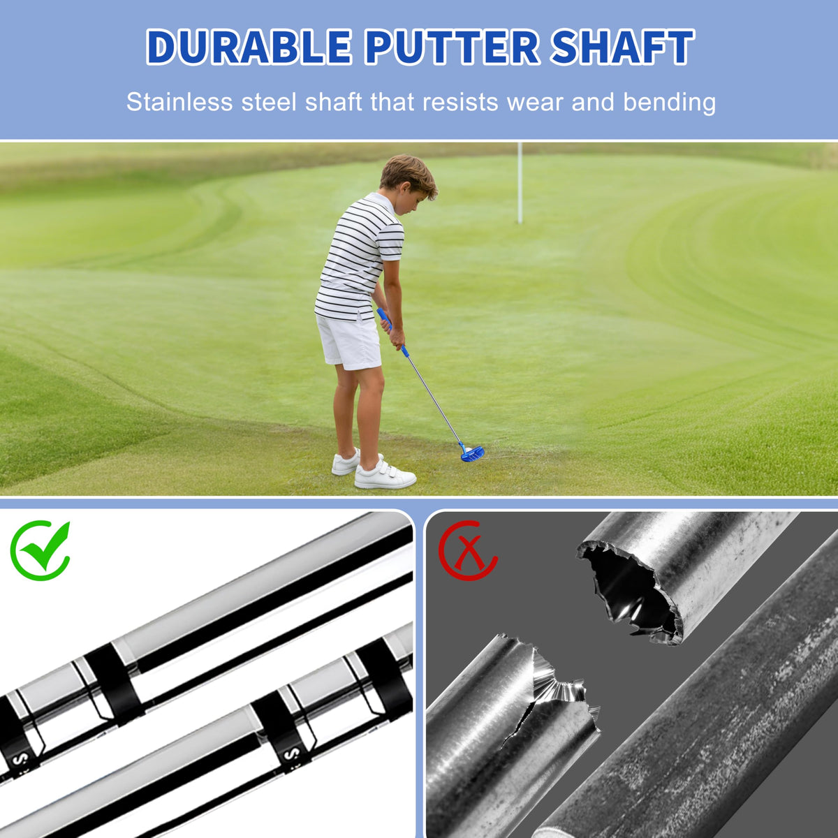 PGM Plumber neck design guides alignment and reduces twisting.