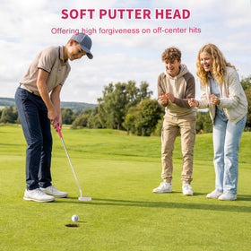 Stainless steel shaft on PGM Kids Putter offers durability for regular play.