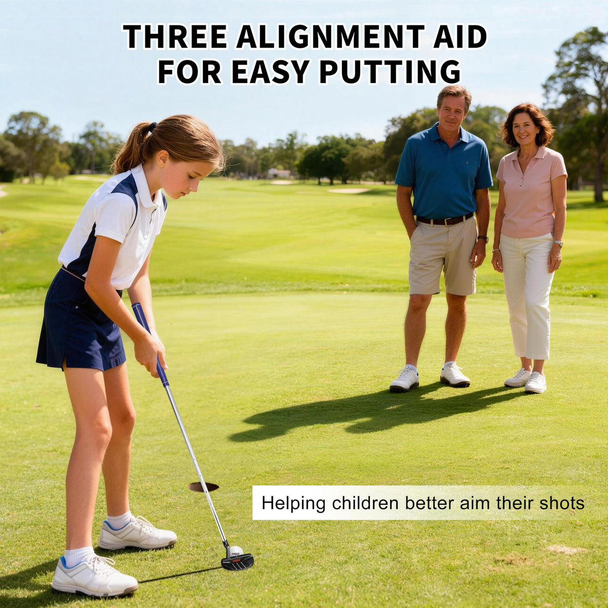 PGM kids putter plumber neck design aids steady face alignment