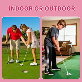 PGM Kids Putter plumber neck aligns face and line for steady strokes.