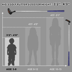 PGM kids putter soft grip handle for secure comfortable hold