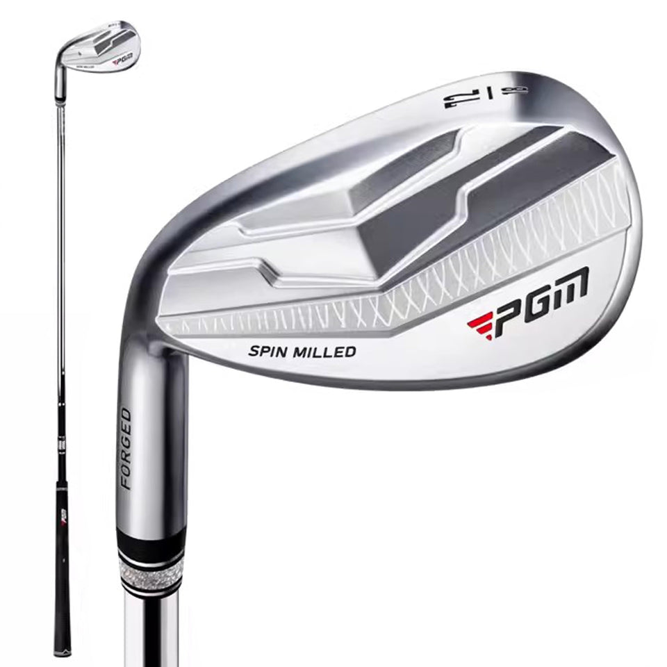 PGM left-handed 72° wedge near bunker for escape and high loft control.