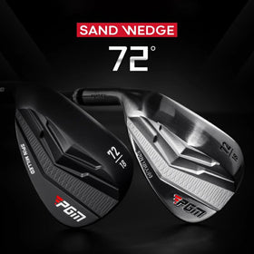PGM left-handed wedge with CNC grooves boosts backspin on greens.