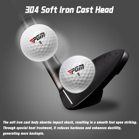 PGM Left Handed Wedge sectional shaft enhances shot stability and direction.