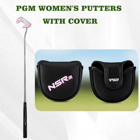 PGM minimalist stylish women’s putter complements golf outfits on the green.