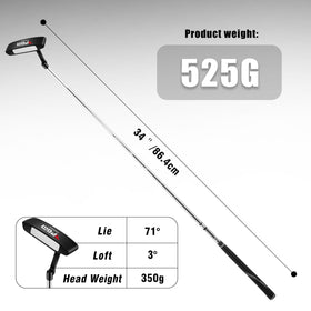PGM Oversea grooved-face putter enhances forgiveness and contact for straighter rolls.