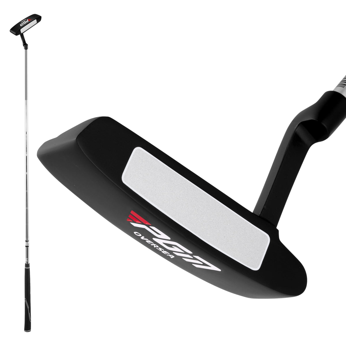 PGM Oversea Putter profile view shows blade design for stable alignment.