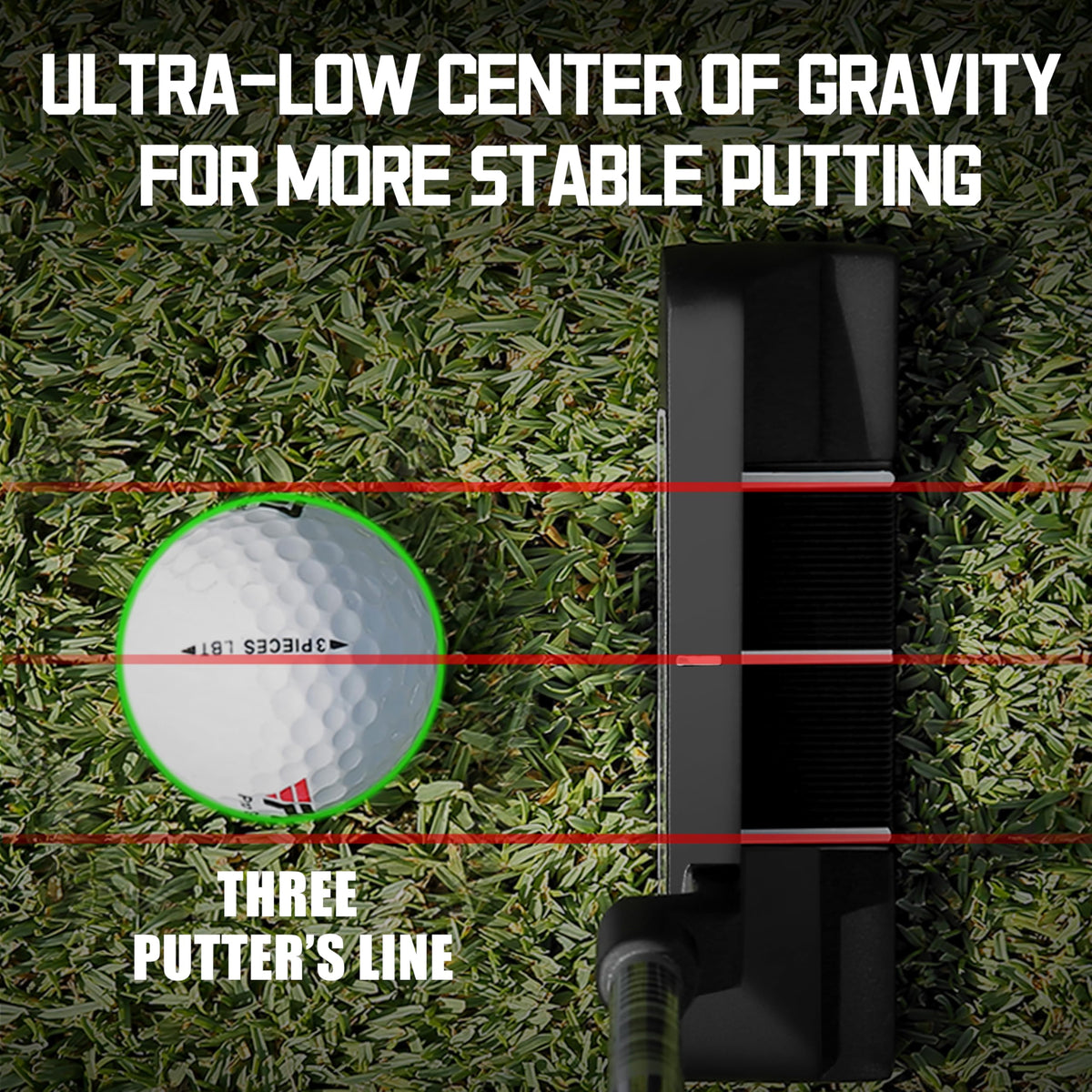 PGM Oversea with steel shaft delivering solid feel and consistency.