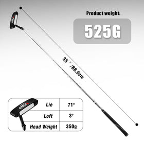 PGM Oversea Putter steel shaft delivers solid feel.