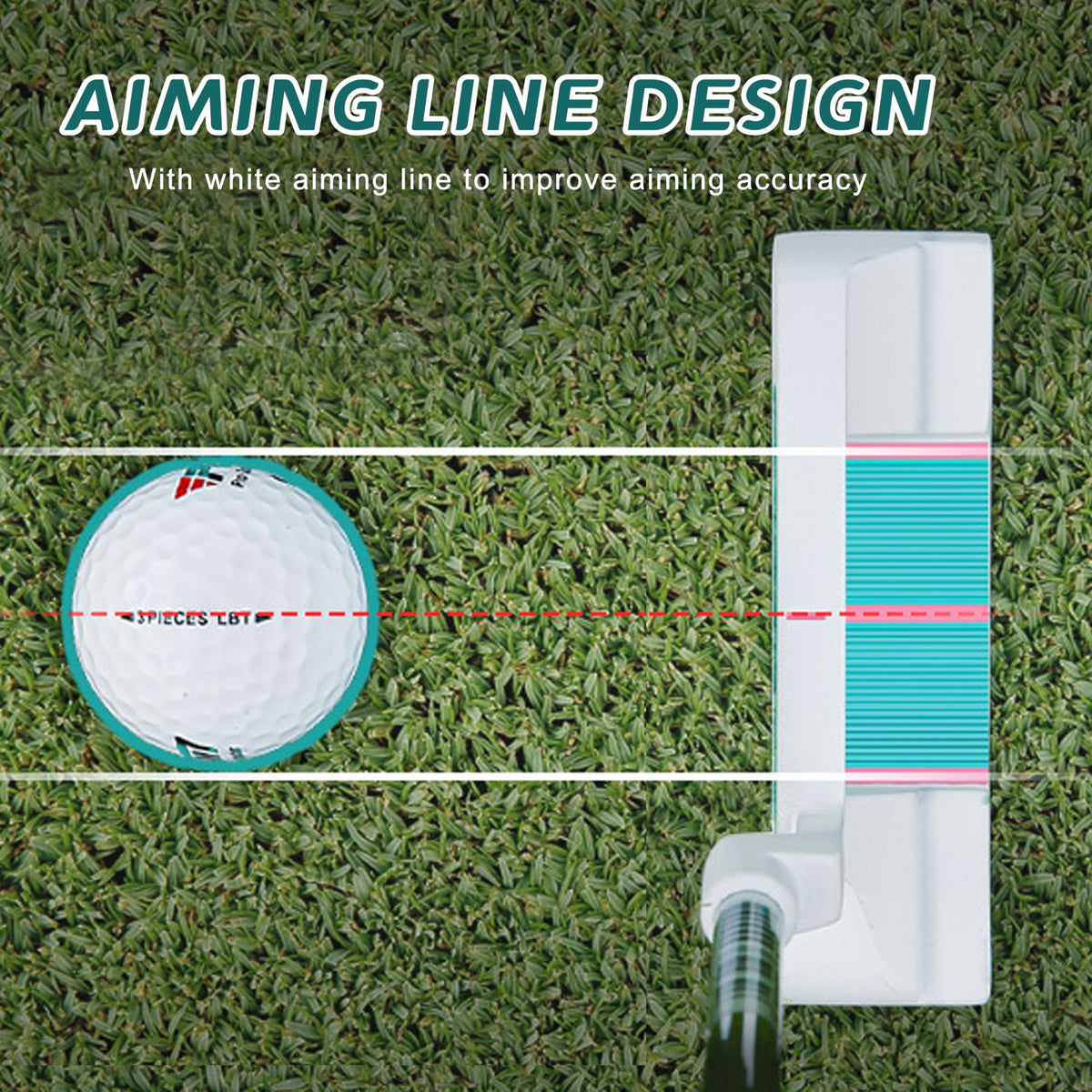 PGM Oversea blade putter with steel shaft for durable performance