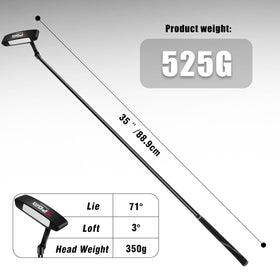 PGM Oversea graphite shaft 35 inch offers lighter feel and smoother tempo.
