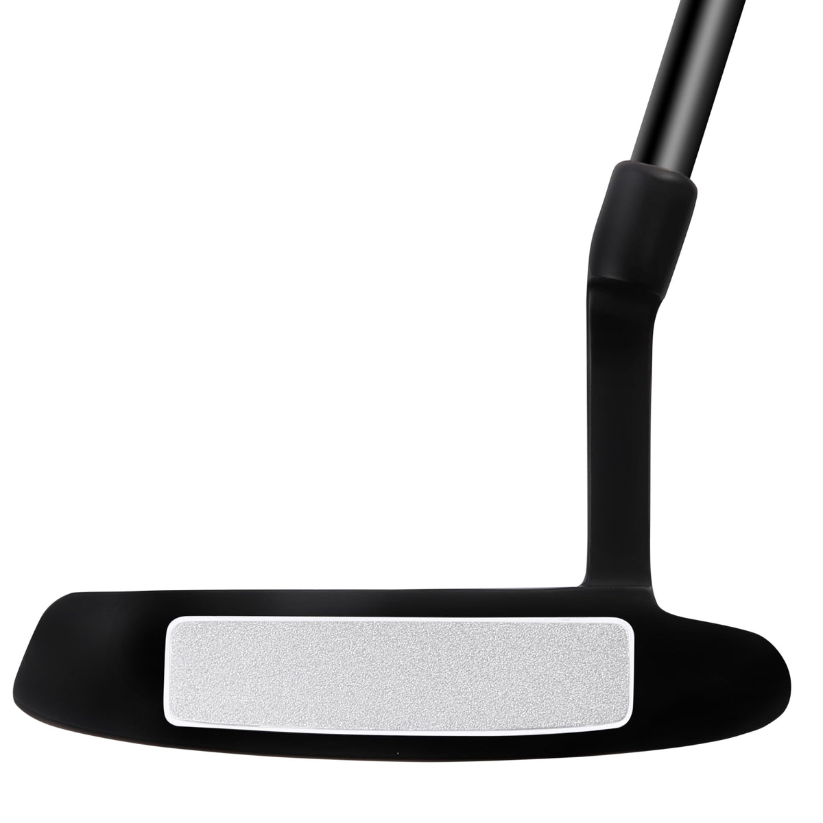 PGM Oversea putter with grooved strike face for forgiving, straighter rolls.