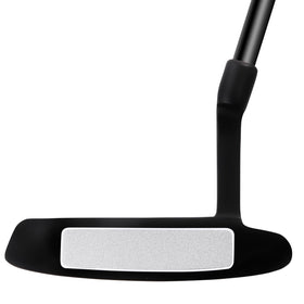 PGM Oversea putter with grooved strike face for forgiving, straighter rolls.