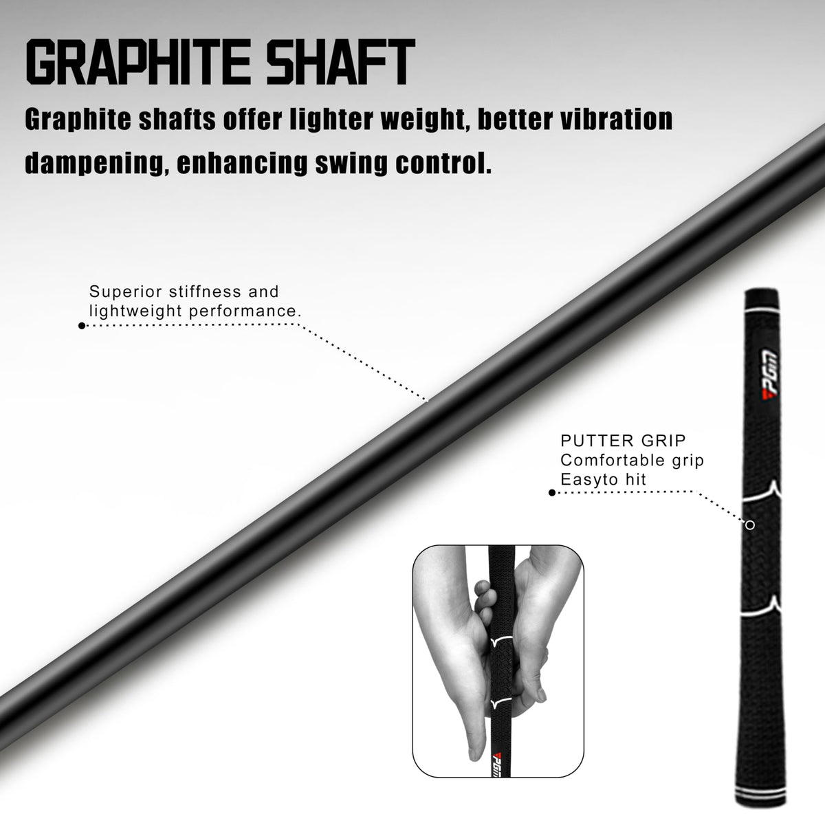 PGM Oversea low center of gravity enhances control and consistency.