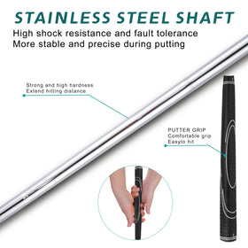 PGM Oversea steel shaft delivers durability and consistent feel through greens