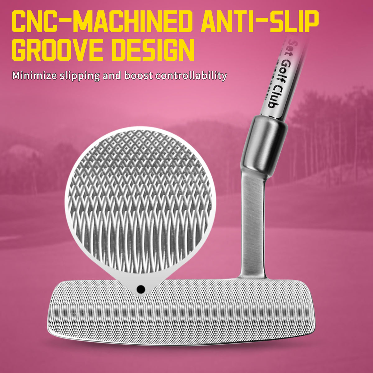 PGM oversized grip reduces wrist movement for smoother strokes.
