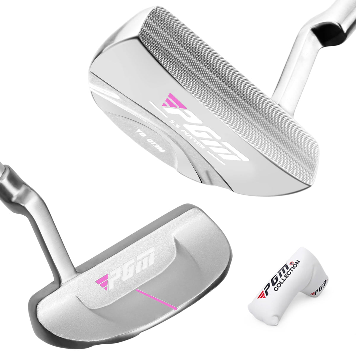 PGM putter alignment aid helps line up putts with accuracy.