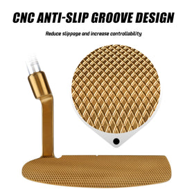 PGM putter face CNC anti-slip grooves enhance grip and control