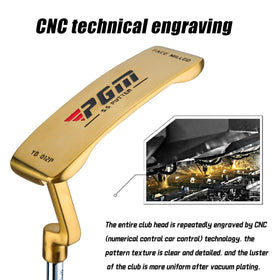 PGM putter head CNC-engraved for precise craftsmanship and consistent roll