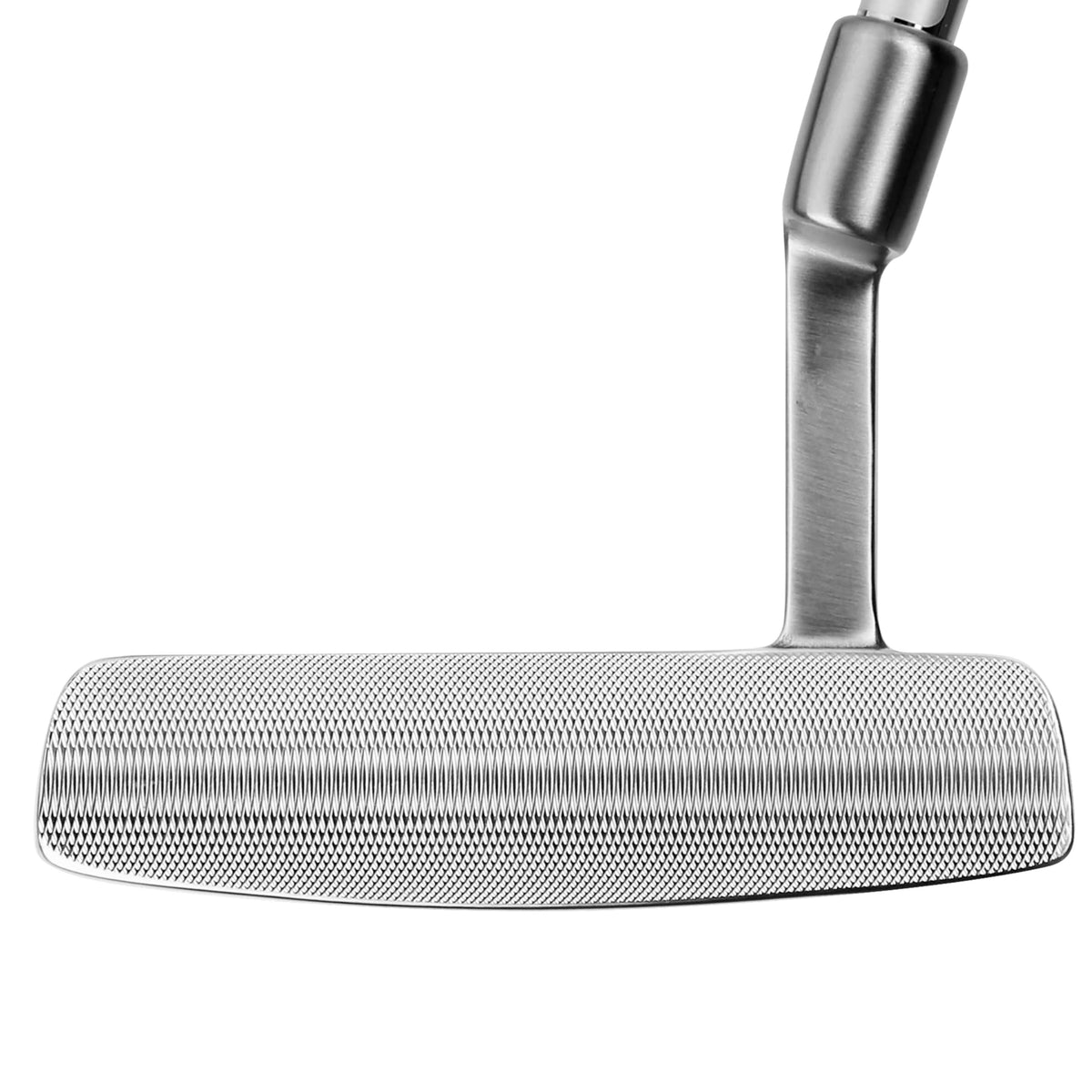 PGM right-handed putter includes cover for easy storage.