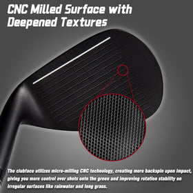 PGM CNC-texture closeup showcases micro-milled grooves for spin stability
