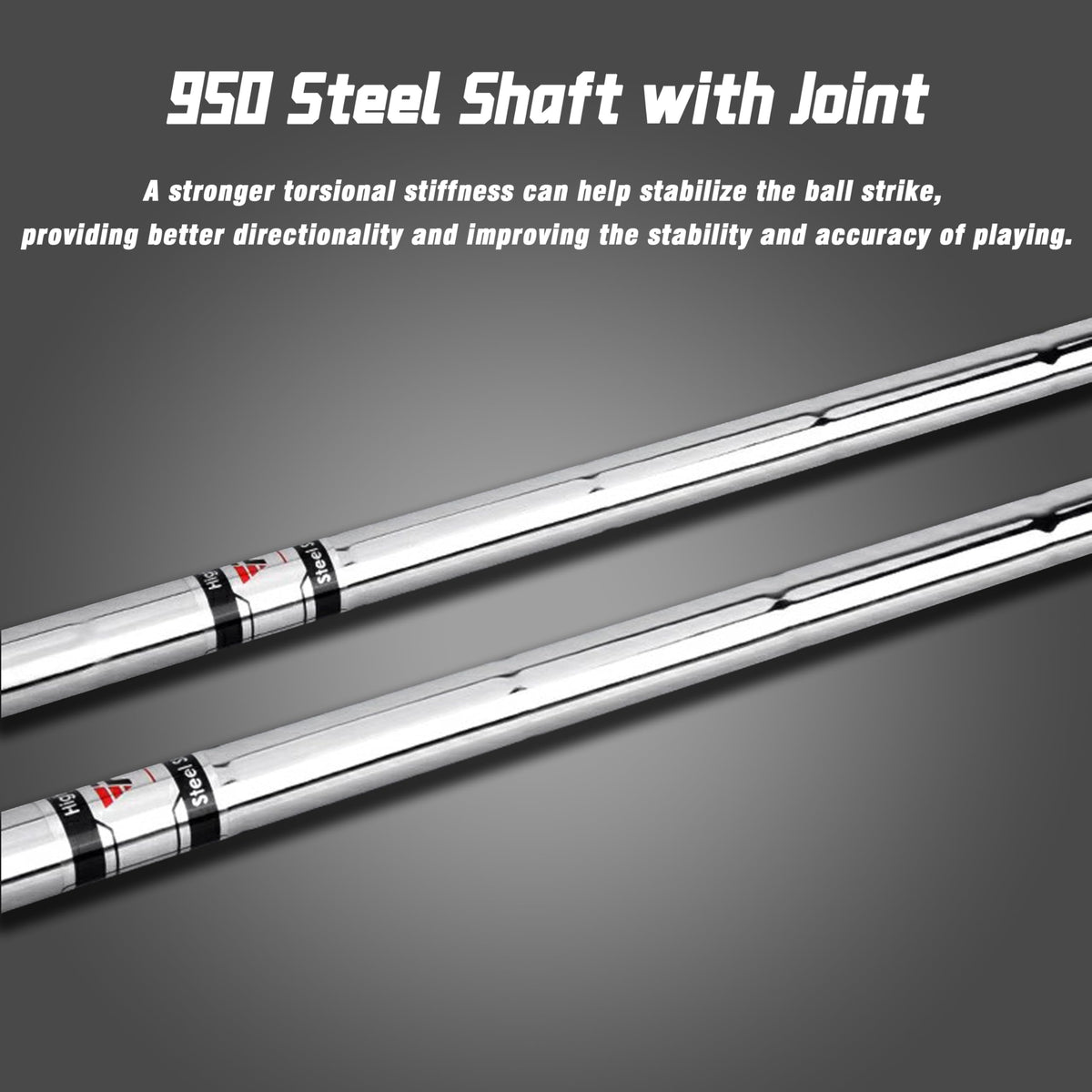 PGM 72deg grip-and-shaft closeup shows secure feel and stability
