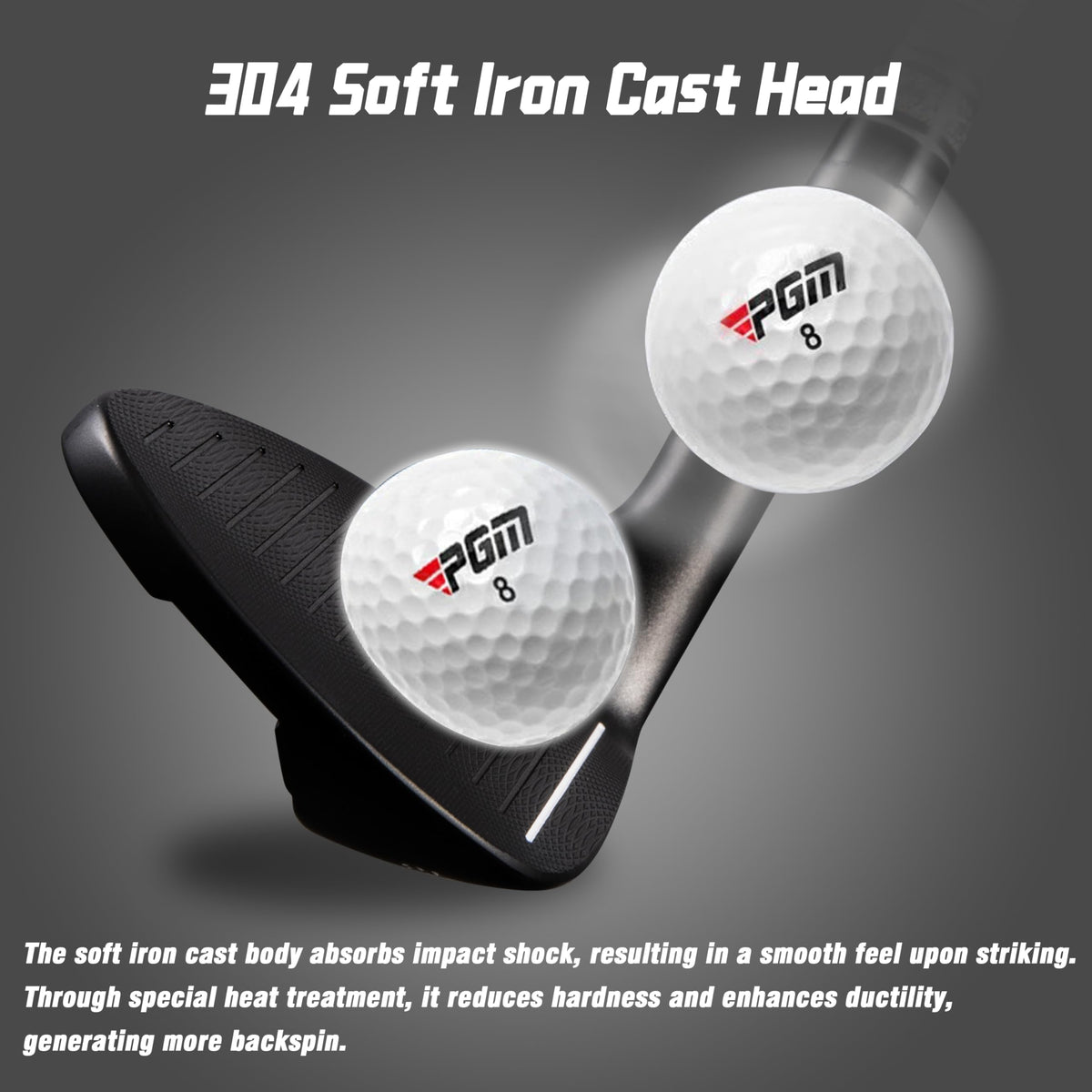 PGM wedge sand-contact view indicates soft sand performance potential