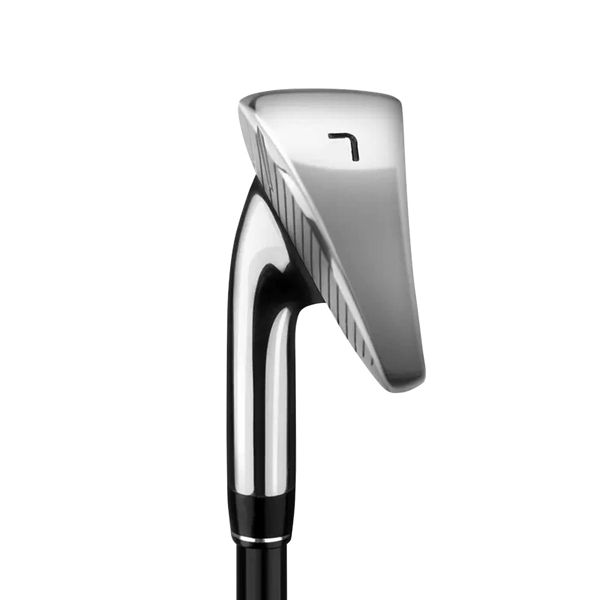 PGM Rio 7 Iron wide hitting face enhances forgiveness on off-center hits.