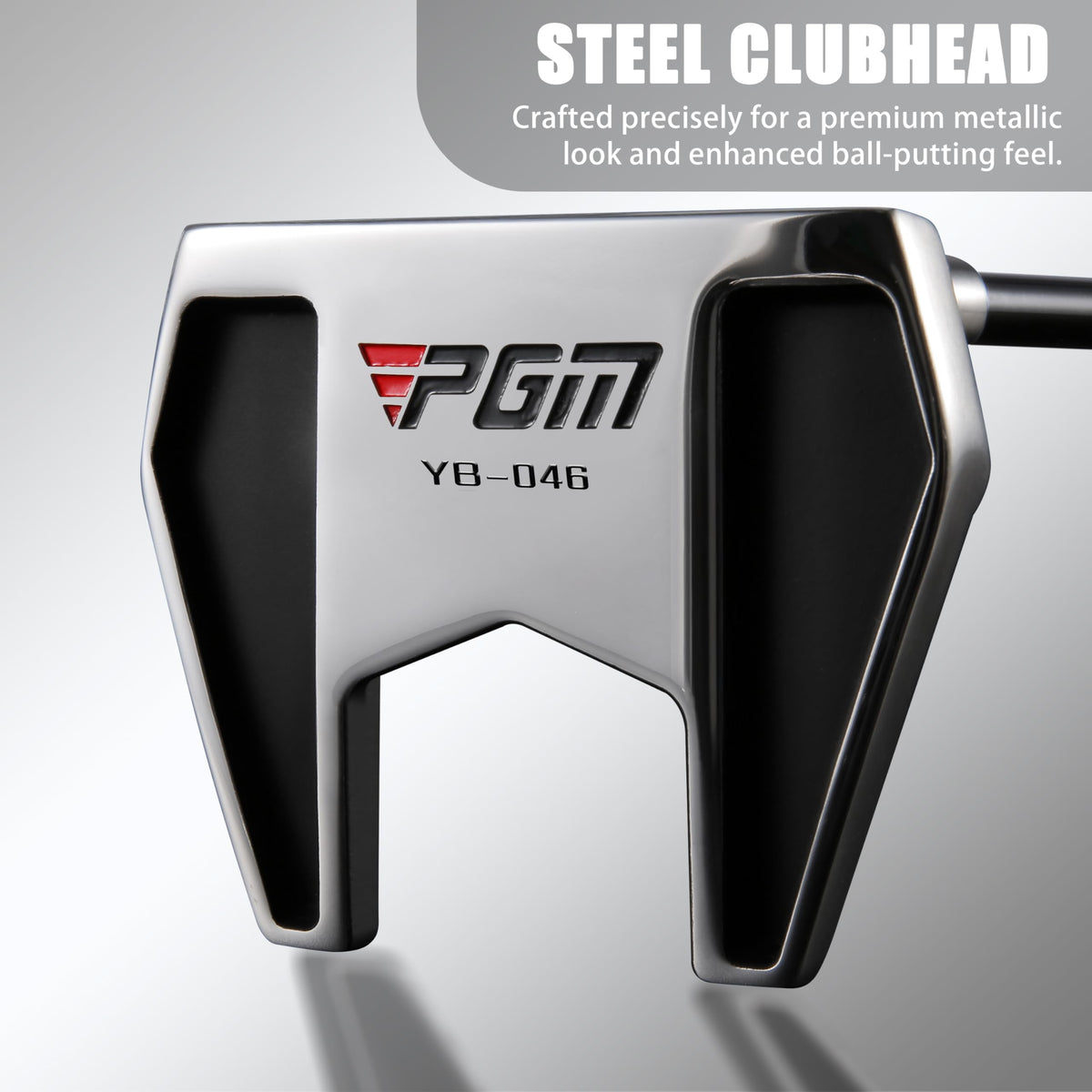 PGM stainless steel head provides durable, precise putting performance.