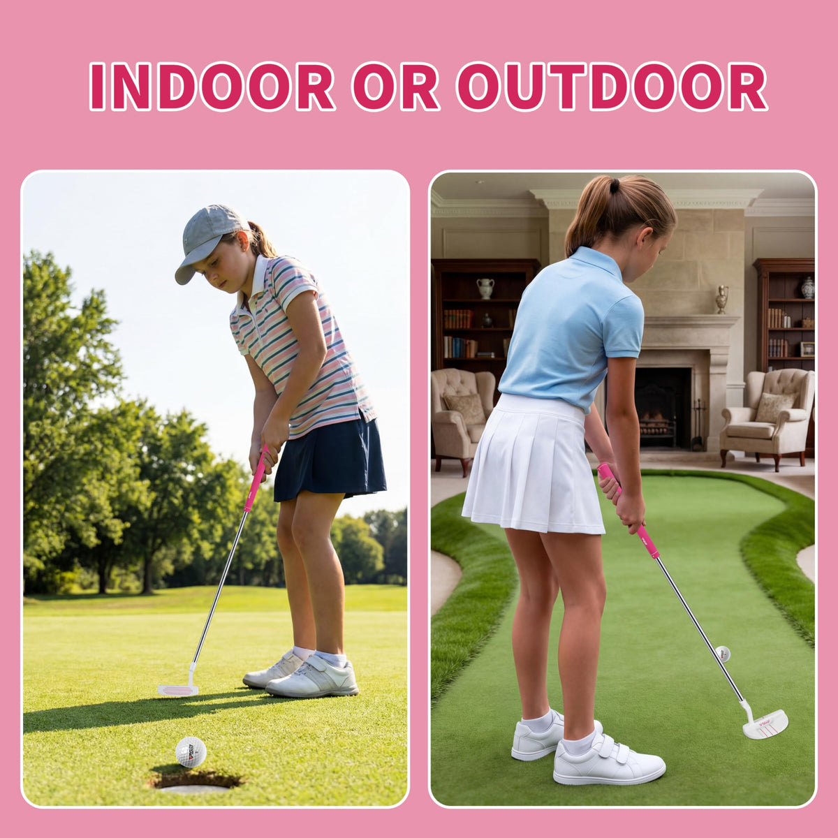 PGM stainless steel shaft offers durability and stable feel on contact.