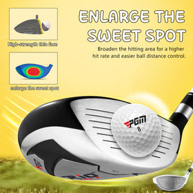 PGM stand bag with rain hood keeps golf gear dry on the course.