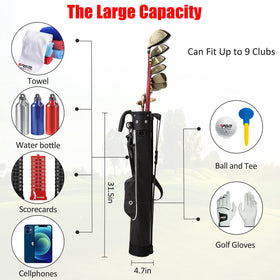 PGM Sunday Golf Bag features ergonomic handle and padded strap.