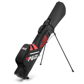 PGM Sunday stand bag in black close-up showcasing ultra-lightweight carry for Par 3 rounds