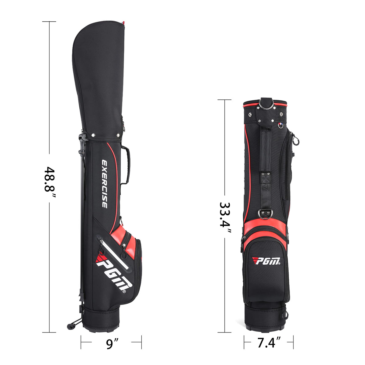 PGM Sunday lightweight design fits compact car trunks and lockers