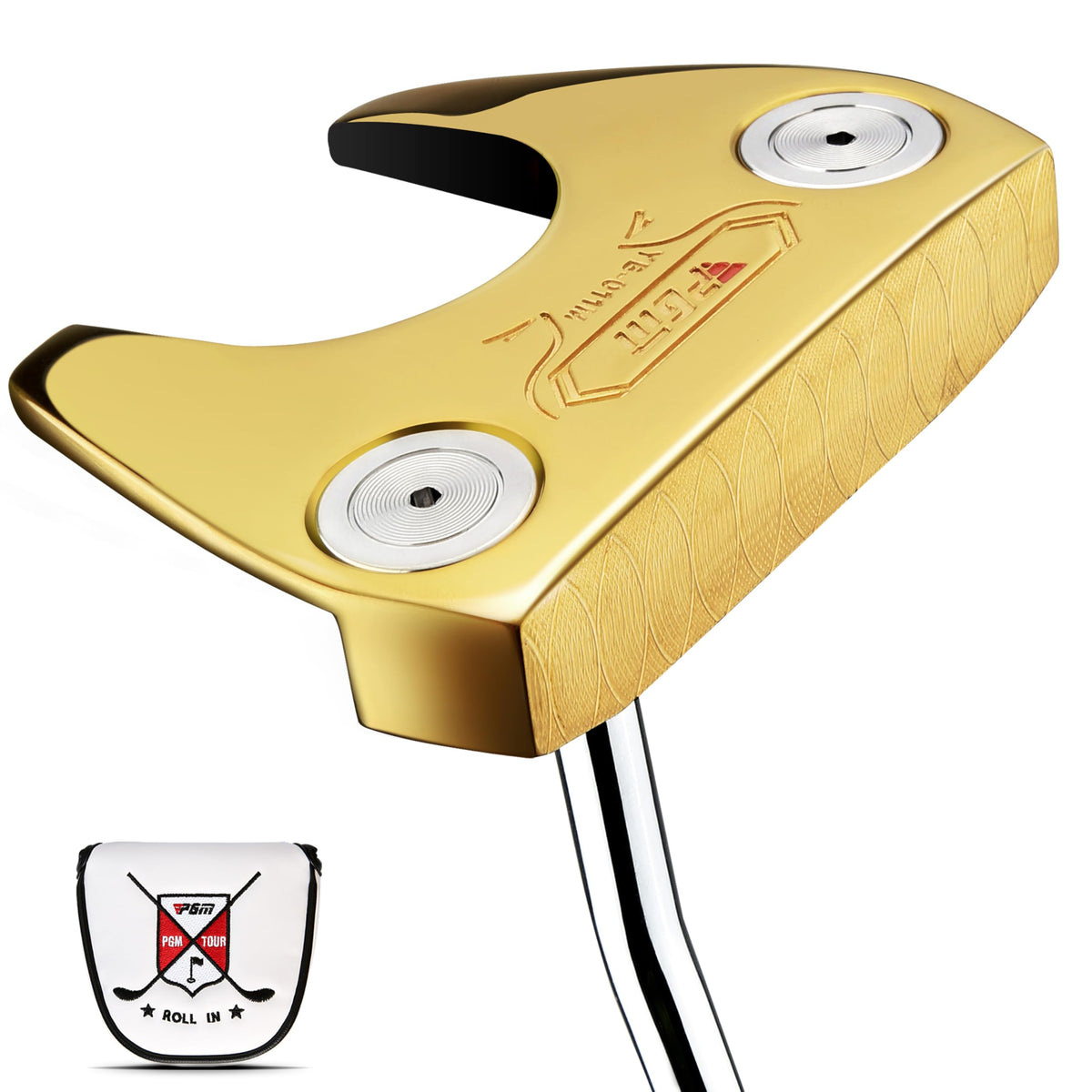 PGM TUG024 putter head close-up highlights CNC precision for consistent contact
