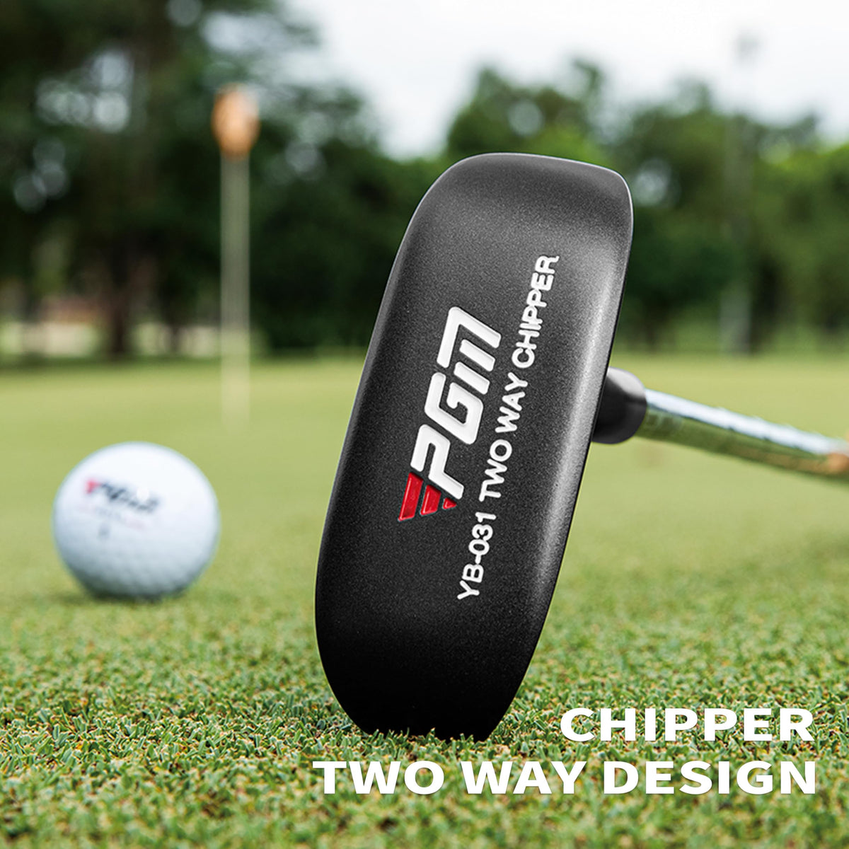 PGM two-way chipper stainless steel head delivers durable, reliable feel.