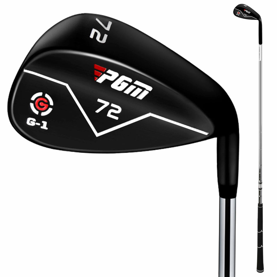 PGM Wedge 72° head front view for precise bunker escapes and consistent contact