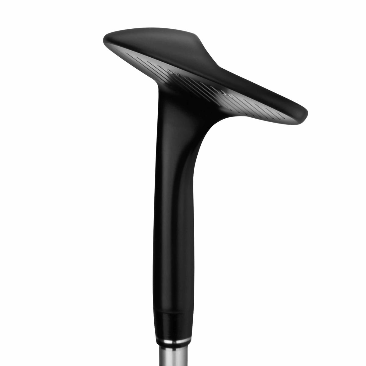 PGM Wedge stainless steel head demonstrates low center of gravity for stable shots