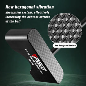 PGM Putter CNC hex face provides consistent contact across the face.