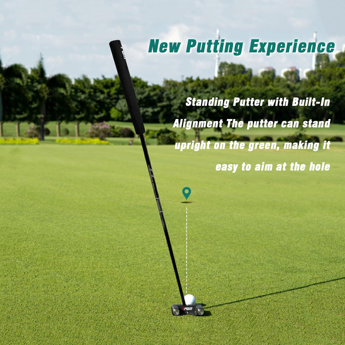 PGM Weighted Putter ultra-low CG enhances balance for steadier strokes.