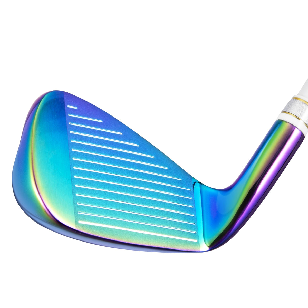 PGM Women's Golf Iron PW head close-up shows durable stainless steel head for longevity