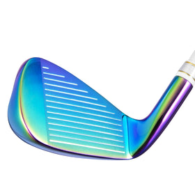PGM Women's Golf Iron PW head close-up shows durable stainless steel head for longevity