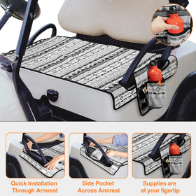 Non-slip bottom keeps seats secure during bumpy rides