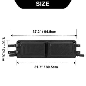 PGmoon extended-length bag demonstrates fit from 31.7 to 37.2 inches