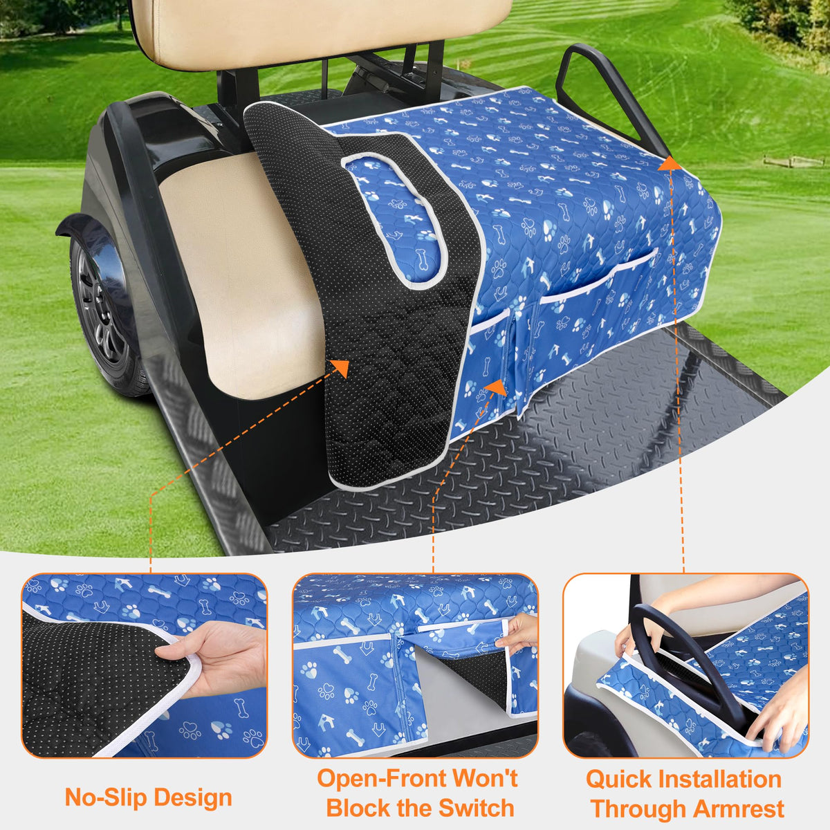 PGmoon non-slip bottom prevents shifting on bumpy rides.