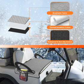 PGmoon seat blanket with non-slip bottom prevents shifting for a stable ride.