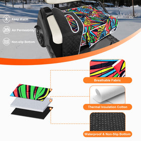 PGmoon seat blanket with soft cushion enhances rider comfort during long rides