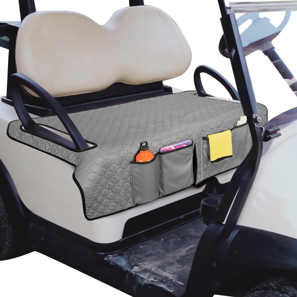 PGmoon golf cart seat cover universal fit works with EZGO, Yamaha, and Club Car.